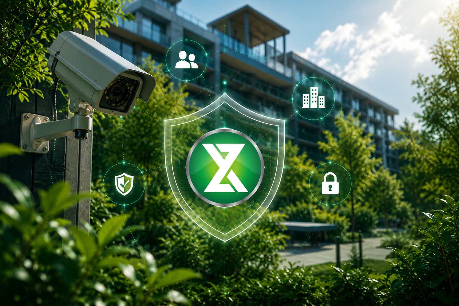 XYZ Digital security camera with shield